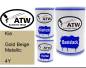 Preview: Kia, Gold Beige Metallic, 4Y: 500ml Lackdose + 500ml Klarlack + 250ml Härter - Set, von ATW Autoteile West.